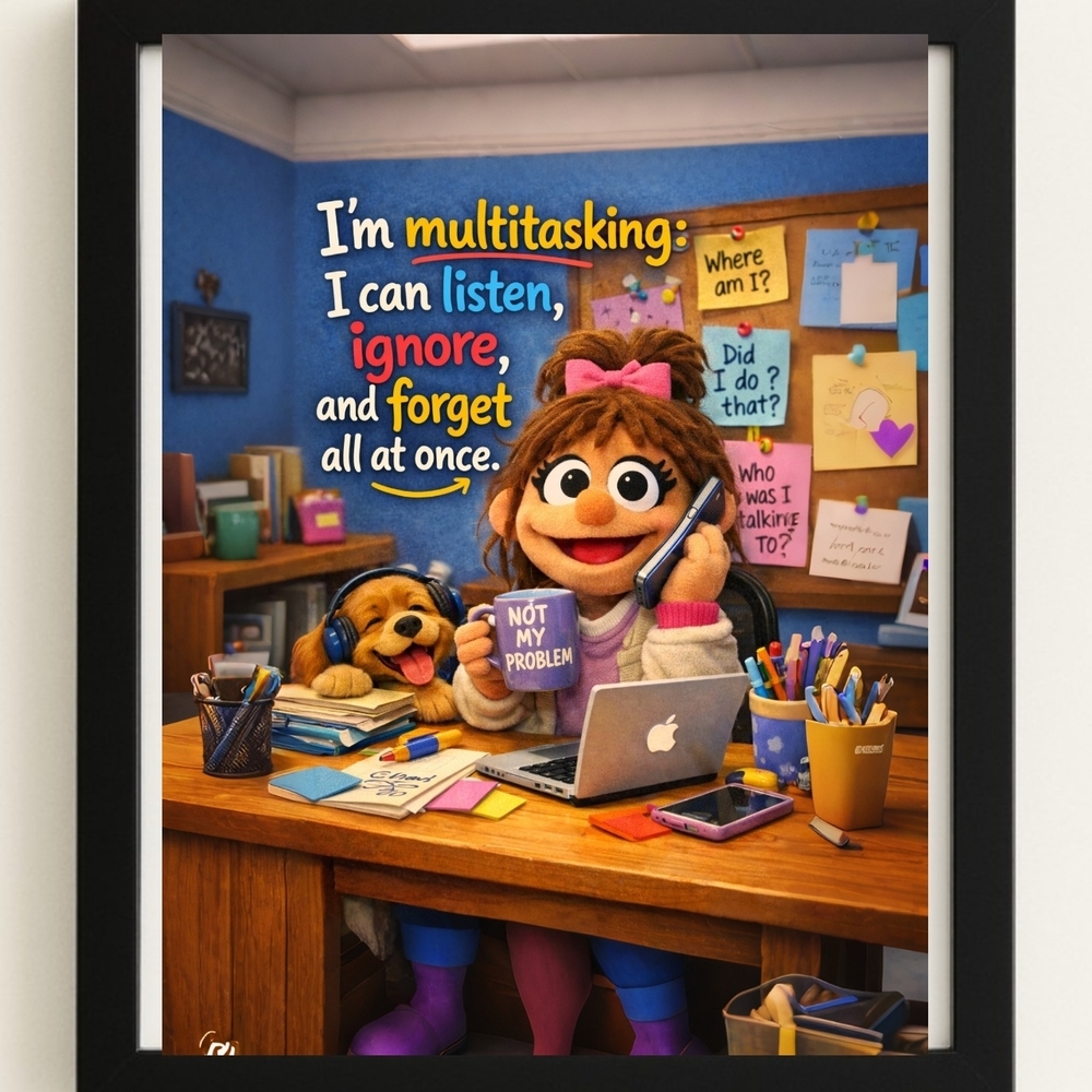 Multitasking Home Office Wall Art